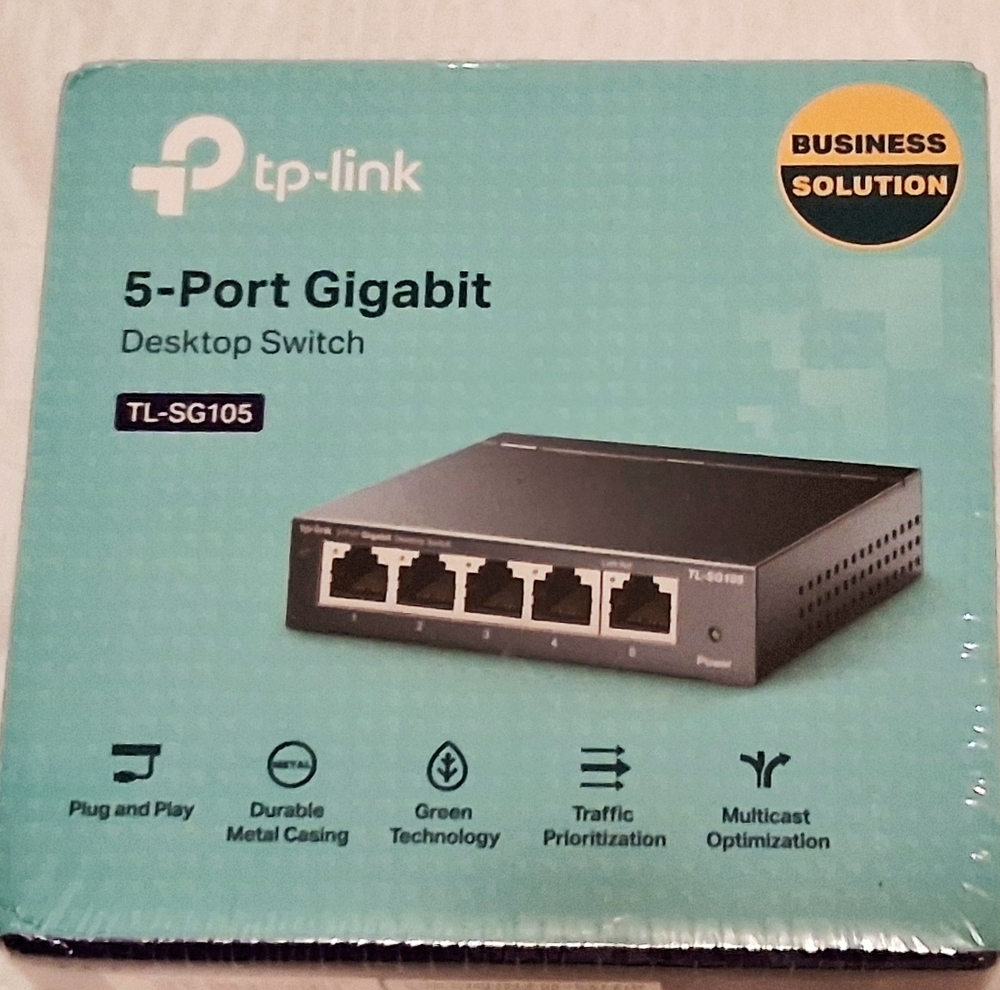 TP-Link TL-SG105 5-Port Gigabit Desktop Switch 10/100/1000 Mbps